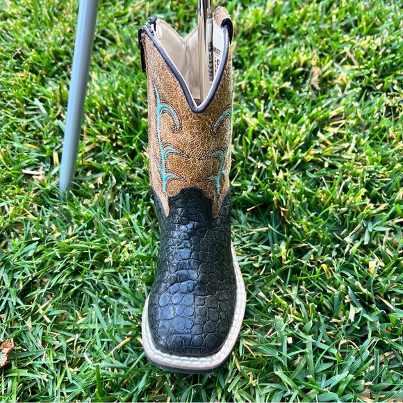 Custom Western Cowboy Boot OldWest Golf Club Putter Head Cover Brown Black NEW - Picture 6 of 7